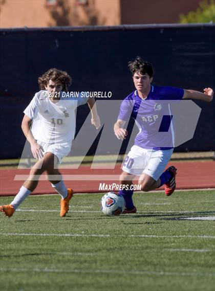 Thumbnail 1 in Shadow Ridge vs. Arizona College Prep (Coyote Classic Soccer Tournament) photogallery.
