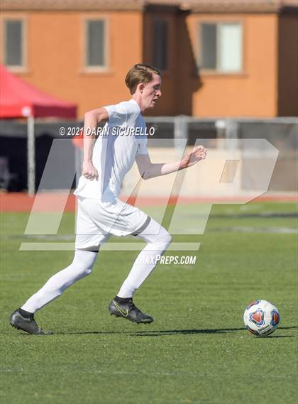 Thumbnail 1 in Shadow Ridge vs. Arizona College Prep (Coyote Classic Soccer Tournament) photogallery.