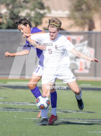 Thumbnail 3 in Shadow Ridge vs. Arizona College Prep (Coyote Classic Soccer Tournament) photogallery.