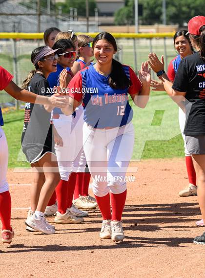 Thumbnail 1 in Nixon-Smiley vs Industrial (UIL 3A Bi District) photogallery.