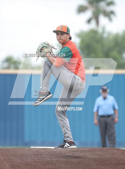 Thumbnail 2 in Pioneer vs. Harlingen South (UIL Baseball Bi-District 5A D2) photogallery.