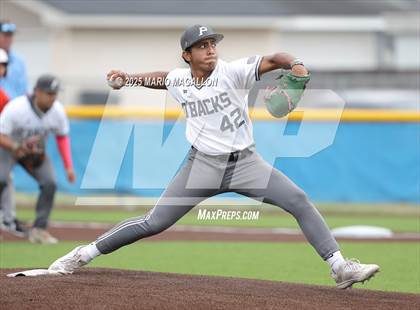 Thumbnail 3 in Pioneer vs. Harlingen South (UIL Baseball Bi-District 5A D2) photogallery.