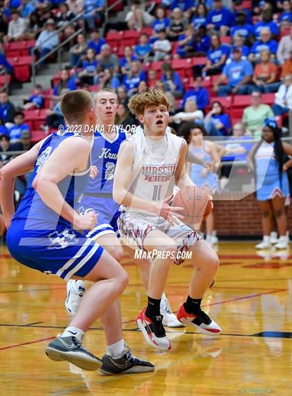 Thumbnail 3 in Krum vs. Hirschi (UIL 4A Region I Quarterfinal) photogallery.