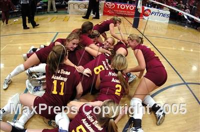 Thumbnail 2 in Notre Dame Academy vs Harvard Westlake (D3-A Section Final) photogallery.