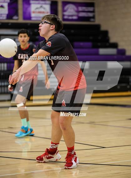 Thumbnail 3 in Stargate School vs. Denver East (CHSAA 5A Region 1) photogallery.