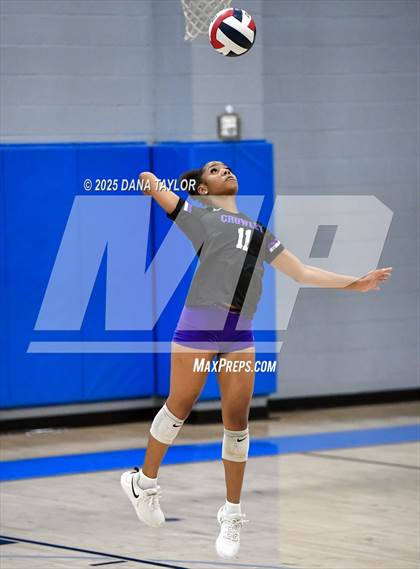 Thumbnail 2 in Keene vs. Crowley (2025 Brock Showcase Varsity Volleyball Tournament) photogallery.