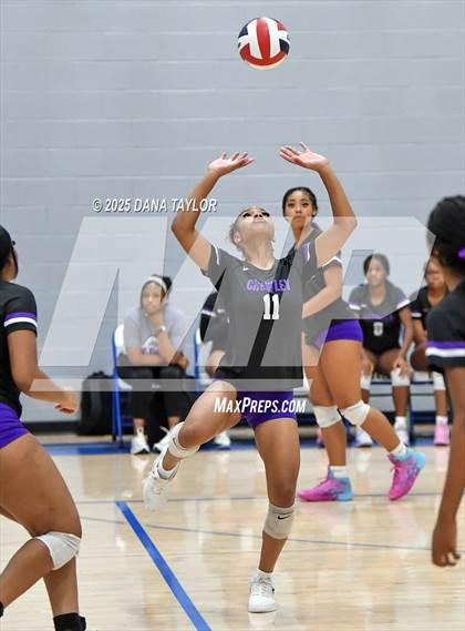 Thumbnail 2 in Keene vs. Crowley (2025 Brock Showcase Varsity Volleyball Tournament) photogallery.