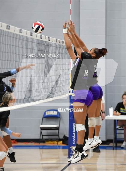 Thumbnail 1 in Keene vs. Crowley (2025 Brock Showcase Varsity Volleyball Tournament) photogallery.