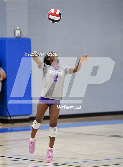 Thumbnail 3 in Keene vs. Crowley (2025 Brock Showcase Varsity Volleyball Tournament) photogallery.
