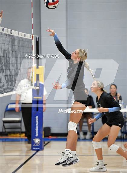 Thumbnail 1 in Keene vs. Crowley (2025 Brock Showcase Varsity Volleyball Tournament) photogallery.