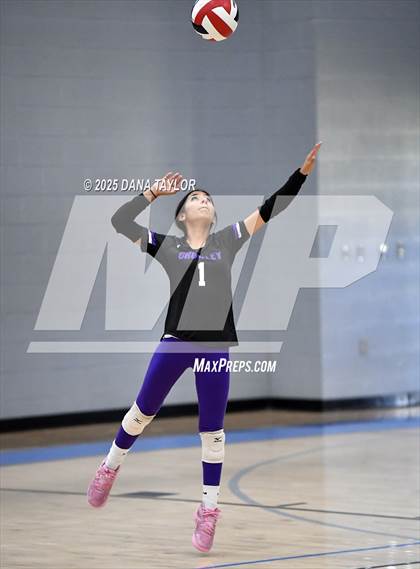 Thumbnail 3 in Keene vs. Crowley (2025 Brock Showcase Varsity Volleyball Tournament) photogallery.
