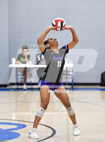 Thumbnail 1 in Keene vs. Crowley (2025 Brock Showcase Varsity Volleyball Tournament) photogallery.