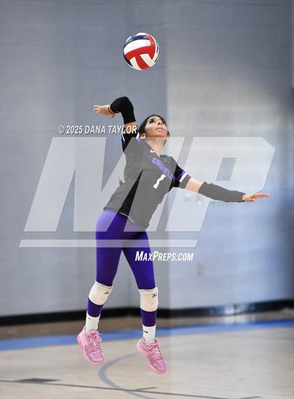 Thumbnail 1 in Keene vs. Crowley (2025 Brock Showcase Varsity Volleyball Tournament) photogallery.