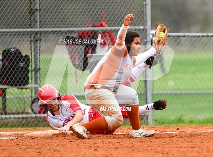 Thumbnail 2 in Eagle Pass vs Antonian Prep (NEISD Softball Tournament) photogallery.