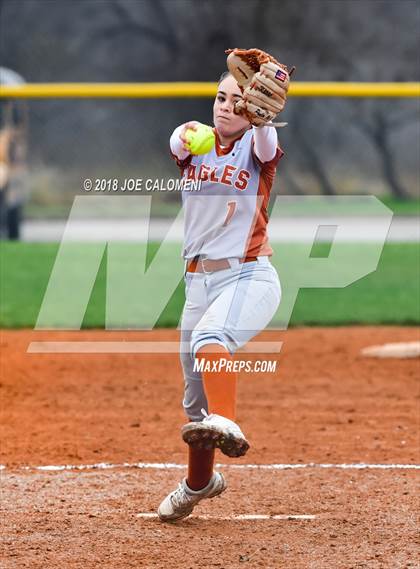 Thumbnail 2 in Eagle Pass vs Antonian Prep (NEISD Softball Tournament) photogallery.