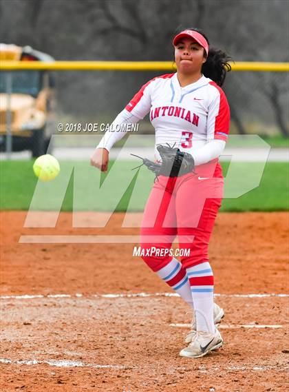 Thumbnail 1 in Eagle Pass vs Antonian Prep (NEISD Softball Tournament) photogallery.