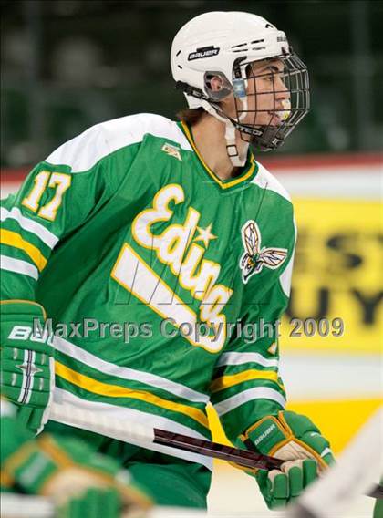 Thumbnail 1 in Duluth East vs Edina (Schwan Cup) photogallery.