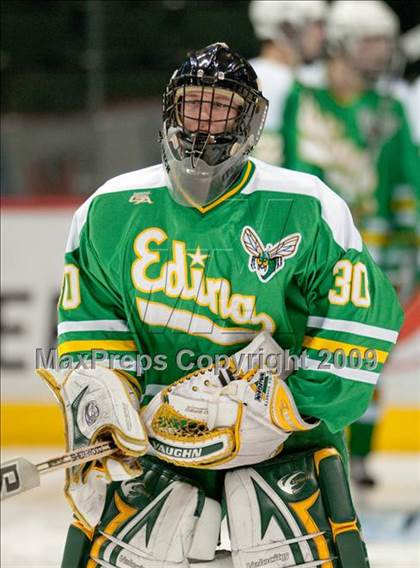Thumbnail 1 in Duluth East vs Edina (Schwan Cup) photogallery.