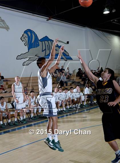 Thumbnail 1 in Mission Vista vs. Kelso (MaxPreps Holiday Classic) photogallery.