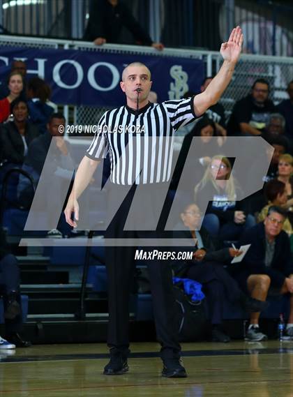 Thumbnail 2 in Long Beach Poly vs. Windward (St. John Bosco-Gahr Classic) photogallery.