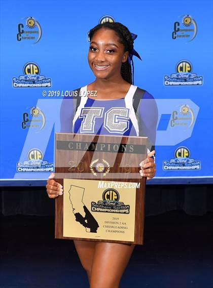 Thumbnail 2 in Temescal Canyon and Sierra Vista (CIF SS DIV 2AA Cheerleading Award Photos) photogallery.