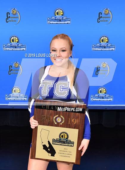 Thumbnail 2 in Temescal Canyon and Sierra Vista (CIF SS DIV 2AA Cheerleading Award Photos) photogallery.