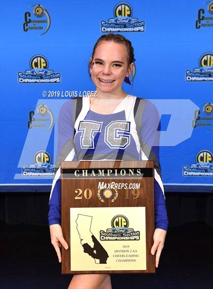 Thumbnail 1 in Temescal Canyon and Sierra Vista (CIF SS DIV 2AA Cheerleading Award Photos) photogallery.