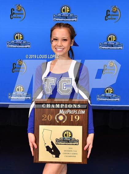 Thumbnail 2 in Temescal Canyon and Sierra Vista (CIF SS DIV 2AA Cheerleading Award Photos) photogallery.