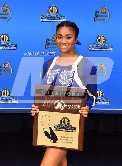 Thumbnail 1 in Temescal Canyon and Sierra Vista (CIF SS DIV 2AA Cheerleading Award Photos) photogallery.