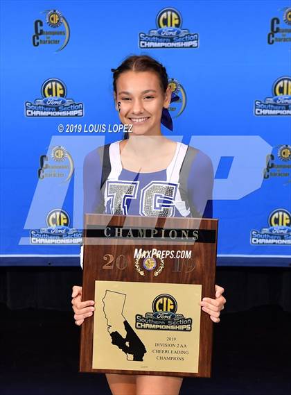 Thumbnail 2 in Temescal Canyon and Sierra Vista (CIF SS DIV 2AA Cheerleading Award Photos) photogallery.