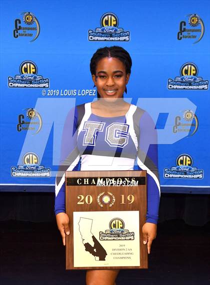 Thumbnail 1 in Temescal Canyon and Sierra Vista (CIF SS DIV 2AA Cheerleading Award Photos) photogallery.