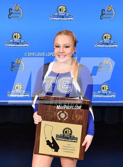 Thumbnail 3 in Temescal Canyon and Sierra Vista (CIF SS DIV 2AA Cheerleading Award Photos) photogallery.