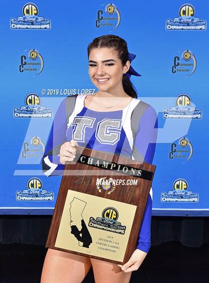 Thumbnail 3 in Temescal Canyon and Sierra Vista (CIF SS DIV 2AA Cheerleading Award Photos) photogallery.