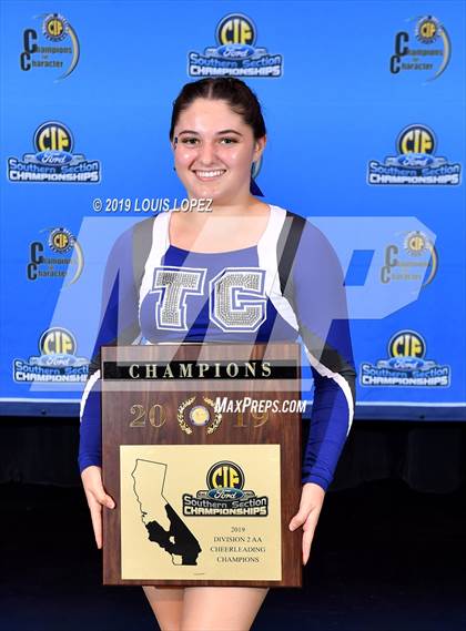 Thumbnail 2 in Temescal Canyon and Sierra Vista (CIF SS DIV 2AA Cheerleading Award Photos) photogallery.