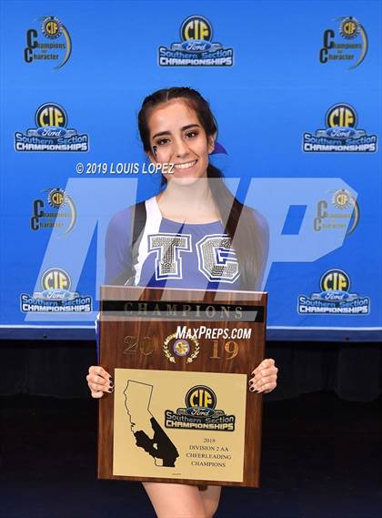 Thumbnail 2 in Temescal Canyon and Sierra Vista (CIF SS DIV 2AA Cheerleading Award Photos) photogallery.