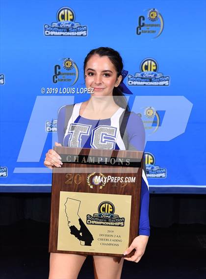 Thumbnail 1 in Temescal Canyon and Sierra Vista (CIF SS DIV 2AA Cheerleading Award Photos) photogallery.
