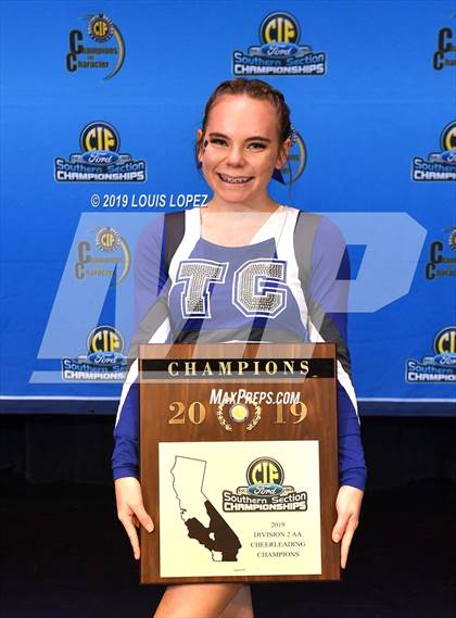 Thumbnail 2 in Temescal Canyon and Sierra Vista (CIF SS DIV 2AA Cheerleading Award Photos) photogallery.