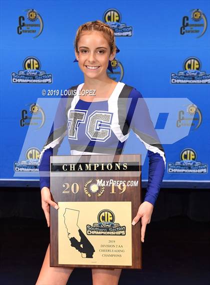 Thumbnail 1 in Temescal Canyon and Sierra Vista (CIF SS DIV 2AA Cheerleading Award Photos) photogallery.
