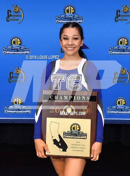 Thumbnail 1 in Temescal Canyon and Sierra Vista (CIF SS DIV 2AA Cheerleading Award Photos) photogallery.