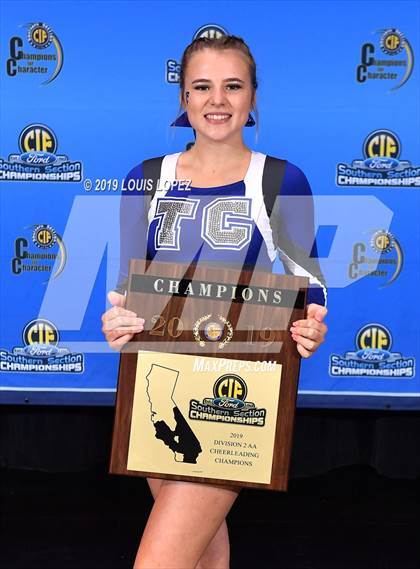 Thumbnail 3 in Temescal Canyon and Sierra Vista (CIF SS DIV 2AA Cheerleading Award Photos) photogallery.