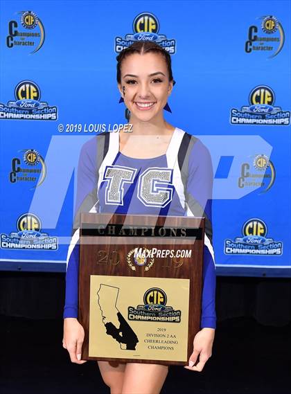 Thumbnail 3 in Temescal Canyon and Sierra Vista (CIF SS DIV 2AA Cheerleading Award Photos) photogallery.