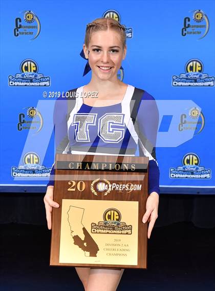 Thumbnail 2 in Temescal Canyon and Sierra Vista (CIF SS DIV 2AA Cheerleading Award Photos) photogallery.