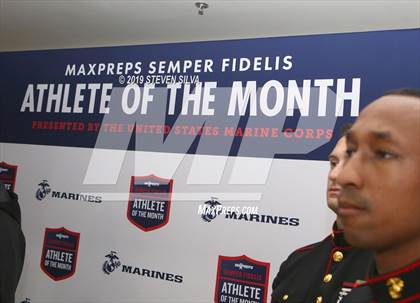 Thumbnail 1 in Marines H.S. Male Athlete of the Month -- Leviticus Tharpe photogallery.