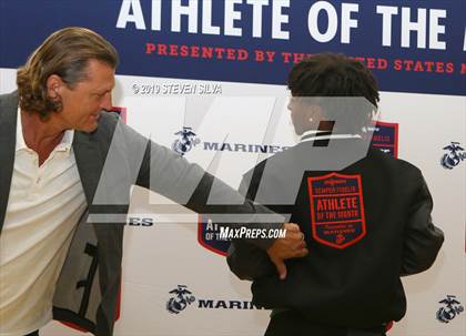 Thumbnail 2 in Marines H.S. Male Athlete of the Month -- Leviticus Tharpe photogallery.
