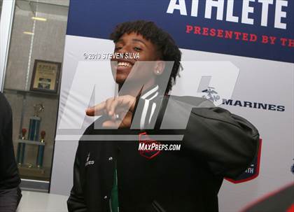 Thumbnail 2 in Marines H.S. Male Athlete of the Month -- Leviticus Tharpe photogallery.