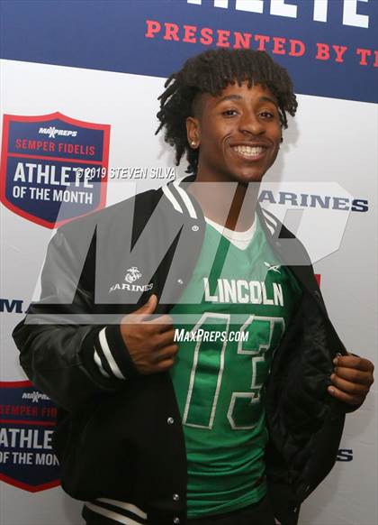 Thumbnail 3 in Marines H.S. Male Athlete of the Month -- Leviticus Tharpe photogallery.