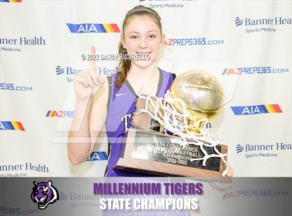 Thumbnail 3 in Millennium vs Flowing Wells (AIA 5A Finals) - AWARDS photogallery.