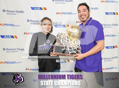 Thumbnail 2 in Millennium vs Flowing Wells (AIA 5A Finals) - AWARDS photogallery.