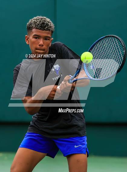 Thumbnail 3 in Wills Point vs. Randall (UIL 4A Tennis Finals) photogallery.