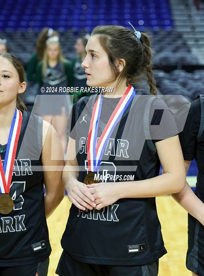 Thumbnail 2 in Mansfield Timberview vs. Cedar Park (UIL 5A Basketball Semifinal Medal Ceremony) photogallery.